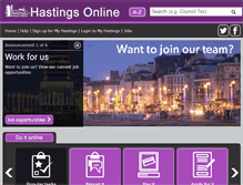 Tablet Screenshot of hastings.gov.uk